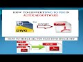 How to convert DWG to PDF &amp; How to merge ALL PDF FILES INTO SINGLE PDF