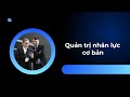 Chương 2: Hoạch định nhân lực