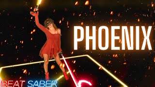 Phoenix - Chrissy Costanza & Cailin Russo in Beat Saber! (Expert+) | Mixed Reality