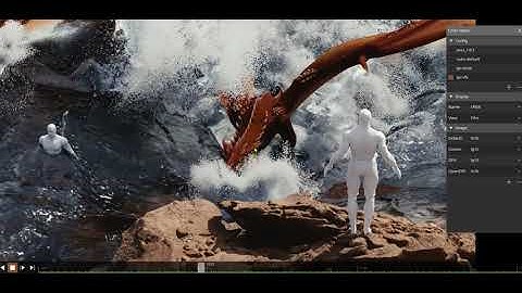 Test render #houdini water #fluid FX - then crash :| not enough frames