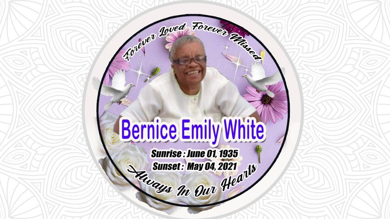 Bernice Emily White Funeral / Interment Service. - YouTube