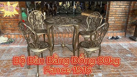 🔴🔴 Bộ Bàn Bằng Đồng 80kg _ Khẩu Thần Công Bằng Đồng _ Tượng Đồng Xưa. Tối 8/8 #đồcổcầnthơ #đồcổ