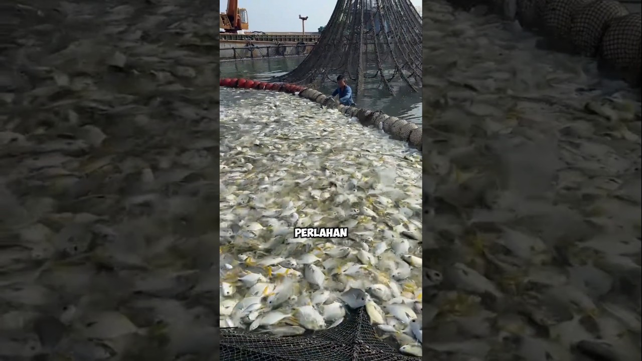 Proses Panen Ikan dalam Keramba Jaring Apung!