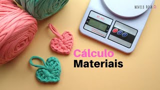 Como fazer um coração de fio de malha fácil - ATUALIZADO - com cálculo de materiais- Novelo Rosa