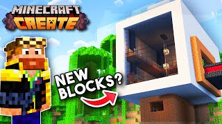 I Built The PERFECT Modern House! | Minecraft Create Mod SMP