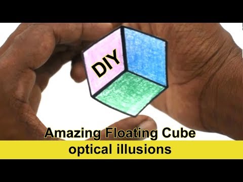 Amazing optical illusions | Awesome floating cube DIY
