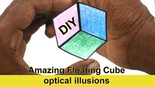 Amazing optical illusions | Awesome floating cube DIY