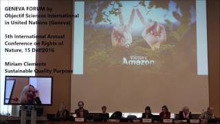 Geneva Forum 2016 - Rights of Nature - Miriam Clements