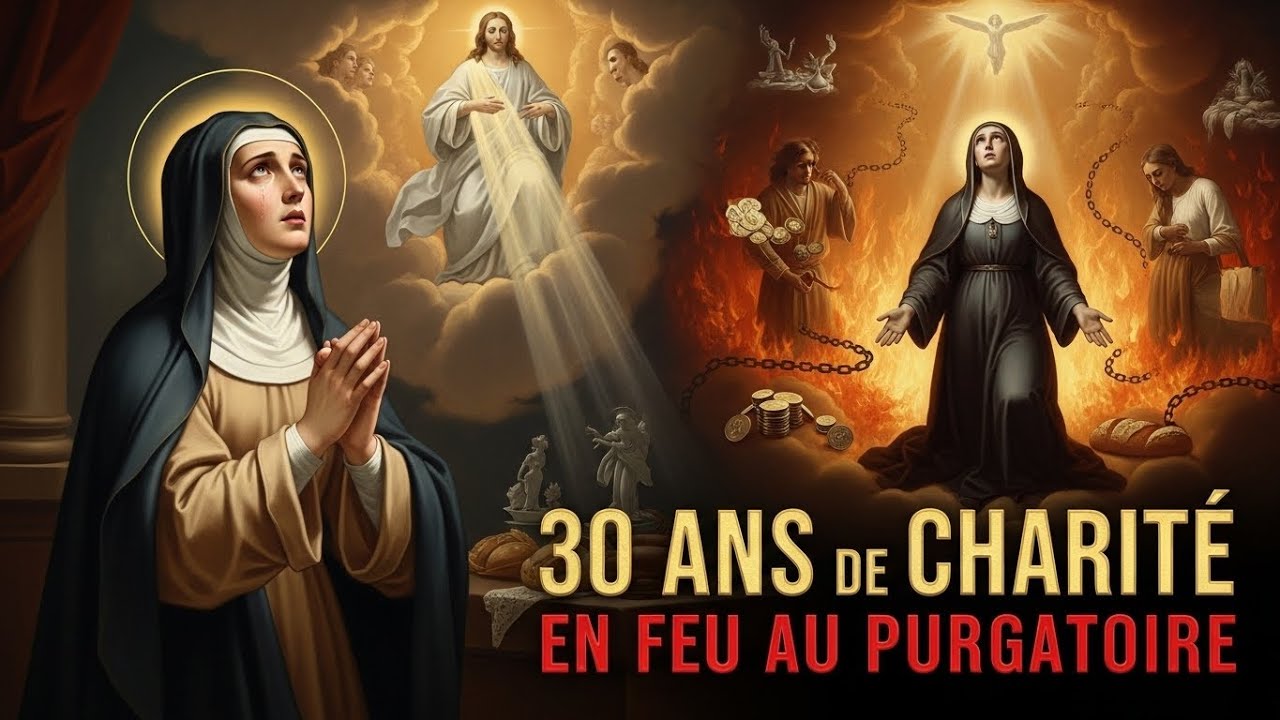 Elle a fait l’aumône aux pauvres pendant 30 ans — Sainte Brigitte l’a vue BRÛLER au Purgatoire