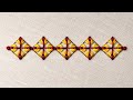 Very Stylish Borderline Hand Embroidery | # Beautiful #tutorial