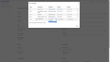 Recstaff - employee - Managing your credentials