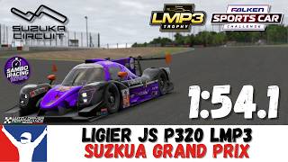 iRacing LMP3 Suzuka Guide 1:54.1 Ligier JS P320 LMP3 Suzuka Track Guide