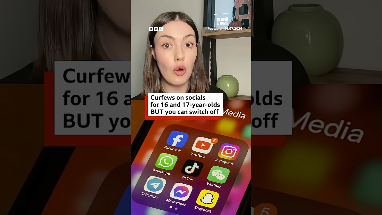 Curfews on socials for 16 and 17-year-olds, but you can switch off. #SocialMedia #Curfew #BBCNews