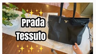 prada tessuto nylon tote bag