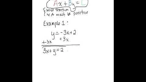 Converting to Standard Form