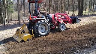 County Line 6' rototiller on 35 hp compact tractor. TYM.