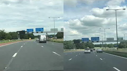 Junction 32 Broughton Interchange - M55 Eastbound with M6 North & South