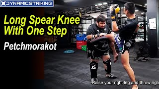 Delivering A Long Spear Knee With One Step by Petchmorakot