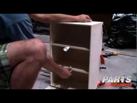 Parts Express Knock Down Cabinet Assembly 1 43 Ft Speaker Youtube