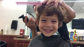 Noah's Turn - Watch a 3 Year Old Enjoy a #haircut