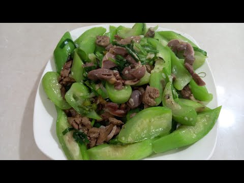 Video Cách làm món mướp hương xào lòng mề gà - youtube