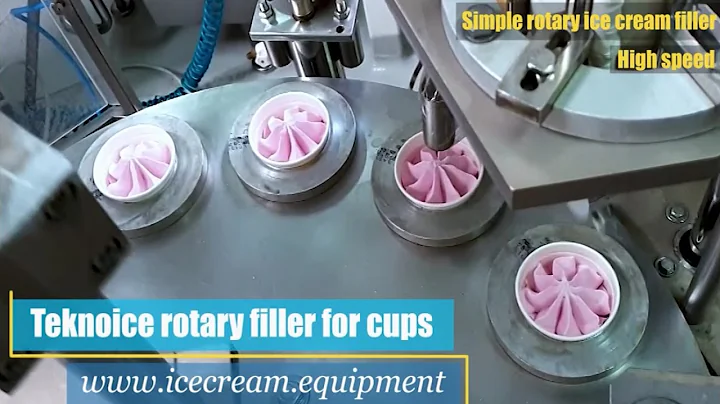 Teknoice rotary ice cream filler for cups