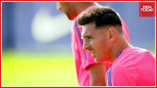 The argentina and barcelona star, lionel messi has changed his hair
colour from natural black to blonde donning a new look. india today
television marks ...