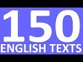 150 ENGLISH TEXTS. LISTENING ENGLISH PRACTICE. Intermediate English speaking practice