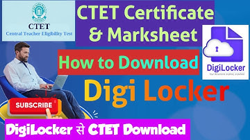 Download CTET Certificate & Marksheet Dec 2022 From Digi Locker | Se Kese Download Kare |