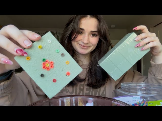 ASMR with Foam Blocks 🍀