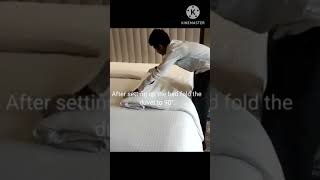 Housekeeping turndown service process #Pleasesubscribe