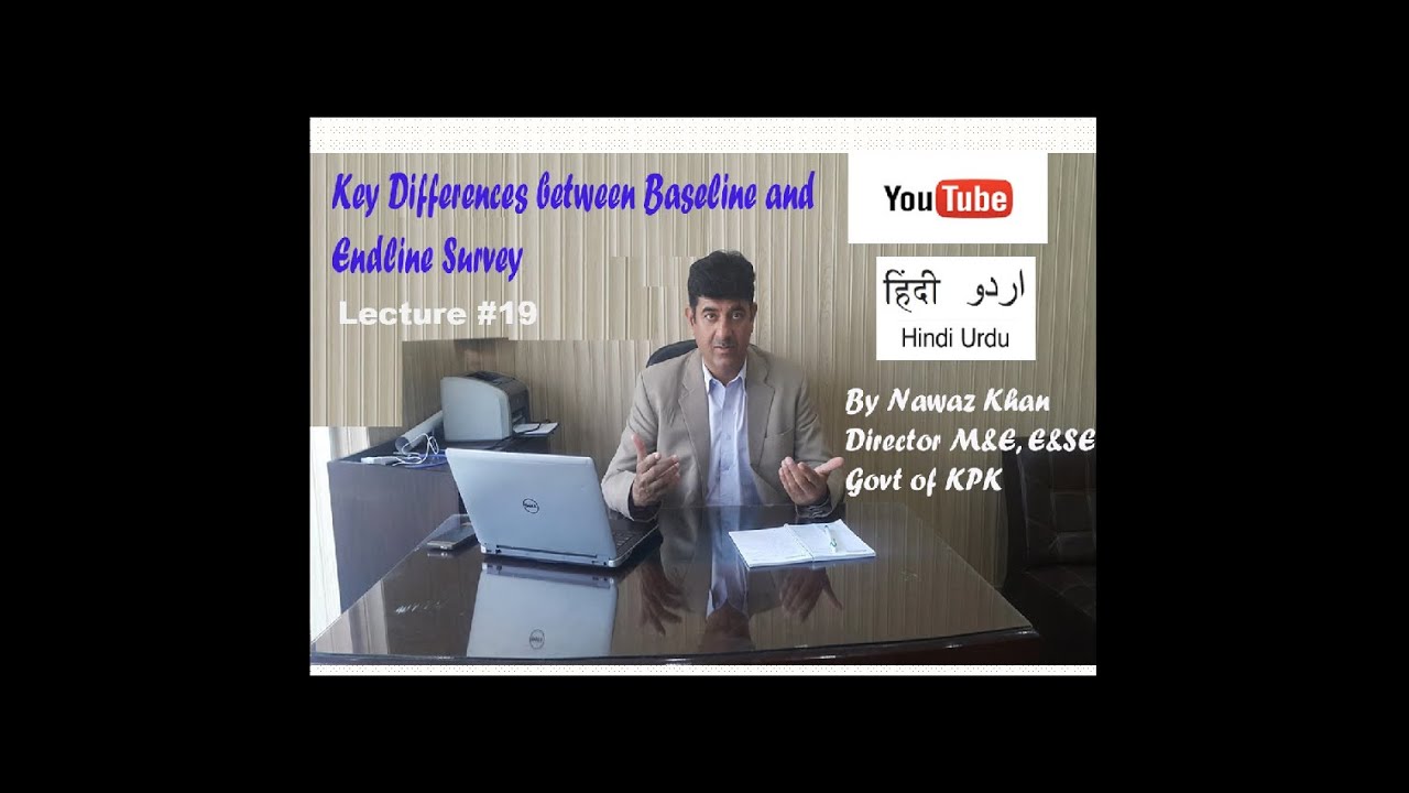 What is the difference between baseline and endline survey lecture #19