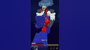 really good diagonal block clutch #minecraft #hypixel #bedwars #shorts