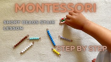 Montessori Short Bead Stair How-To