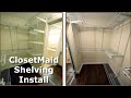 ClosetMaid  Shelving Install: ShelfTrack Wire Shelving Installation