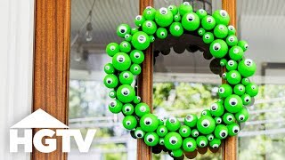 3 DIY Halloween Wreaths | HGTV Happy | HGTV