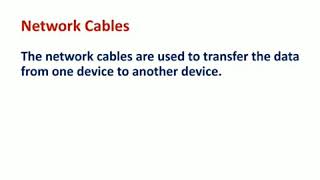 Types of Network Cables- Fiber optics, USB, Serial & Parallel, Ethernet 12th CA Chapter-13 Part-2
