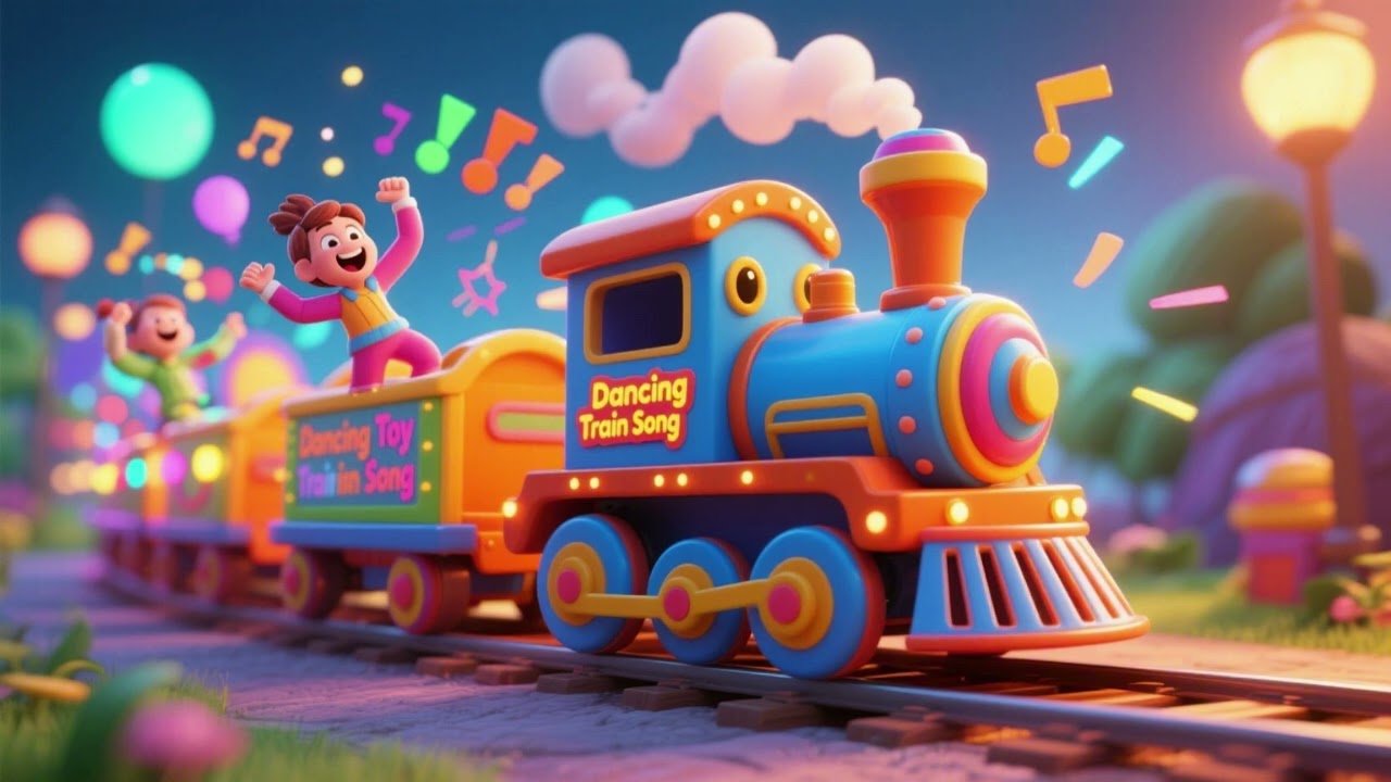 Dancing Toy Train Song | Fun Movement & Music Nursery Rhyme for Kids | Baby Songs