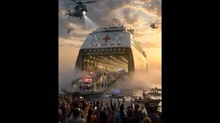 🚢 Hope Has Arrived.When the world's largest floating hospital emerges