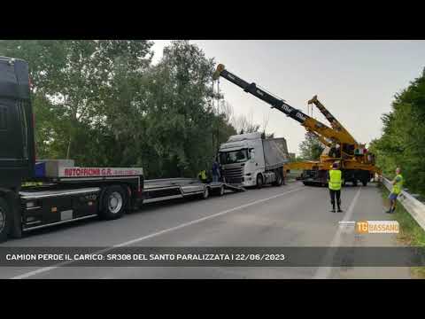 CAMION PERDE IL CARICO: SR308 DEL SANTO PARALIZZATA | 22/06/2023