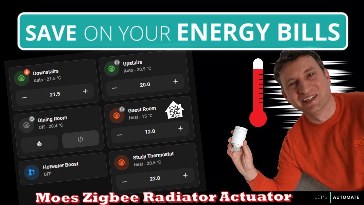 Moes Zigbee Radiator Thermostat in Home Assistant YouTube