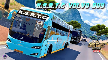 🔴Live: Euro Truck Simulator 2 - 🚌 K.S.R.T.C VOLVO BUS DRIVING  #ets2 #shortsfeed  #shorts