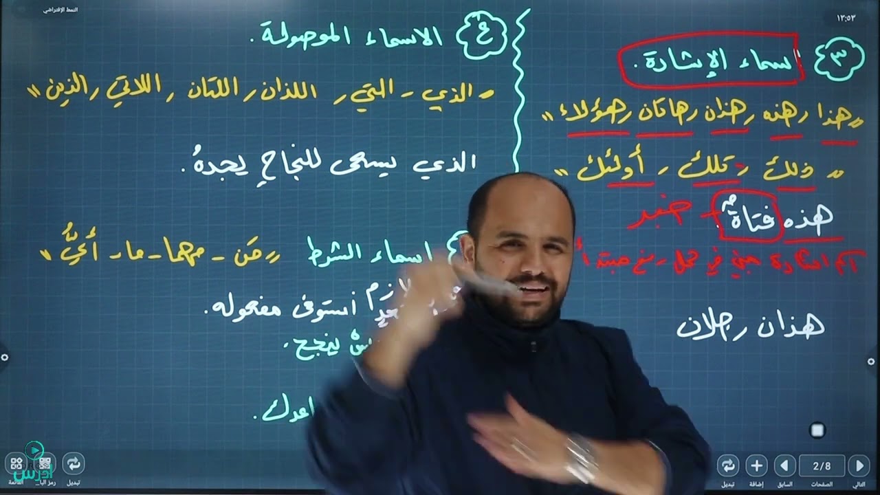 1-أحوال المبتدأ والخبر #أول_ثانوي   -  أ. ياسر البشتاوي #ادرس_جو