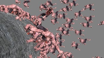 Zombie Houdini FX crowd simulation | Viewport Render