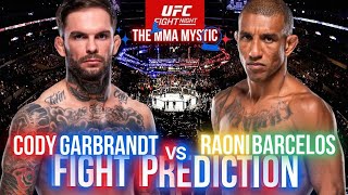 Cody Garbrandt vs Raoni Barcelos UFC Prediction – Can Garbrandt Survive Barcelos’ Grappling?