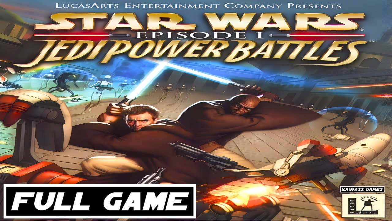 Star Wars Episode I Jedi Power Battles PS1 4K60ᶠᵖˢ UHD🔴 Longplay Walkthrough Full Movie