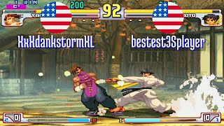 FT5 @sfiii3nr1: XxXdankstormXL (US) vs bestest3Splayer (US) [SF III 3rd Strike Fightcade] May 10
