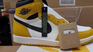 Early Look Air Jordan 1 High OG “Yellow Ochre”