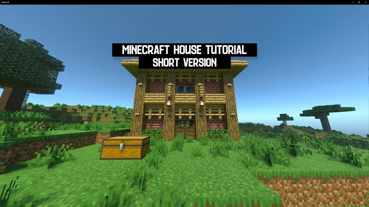 Minecraft House Tutorial #1 - Short Version - YouTube