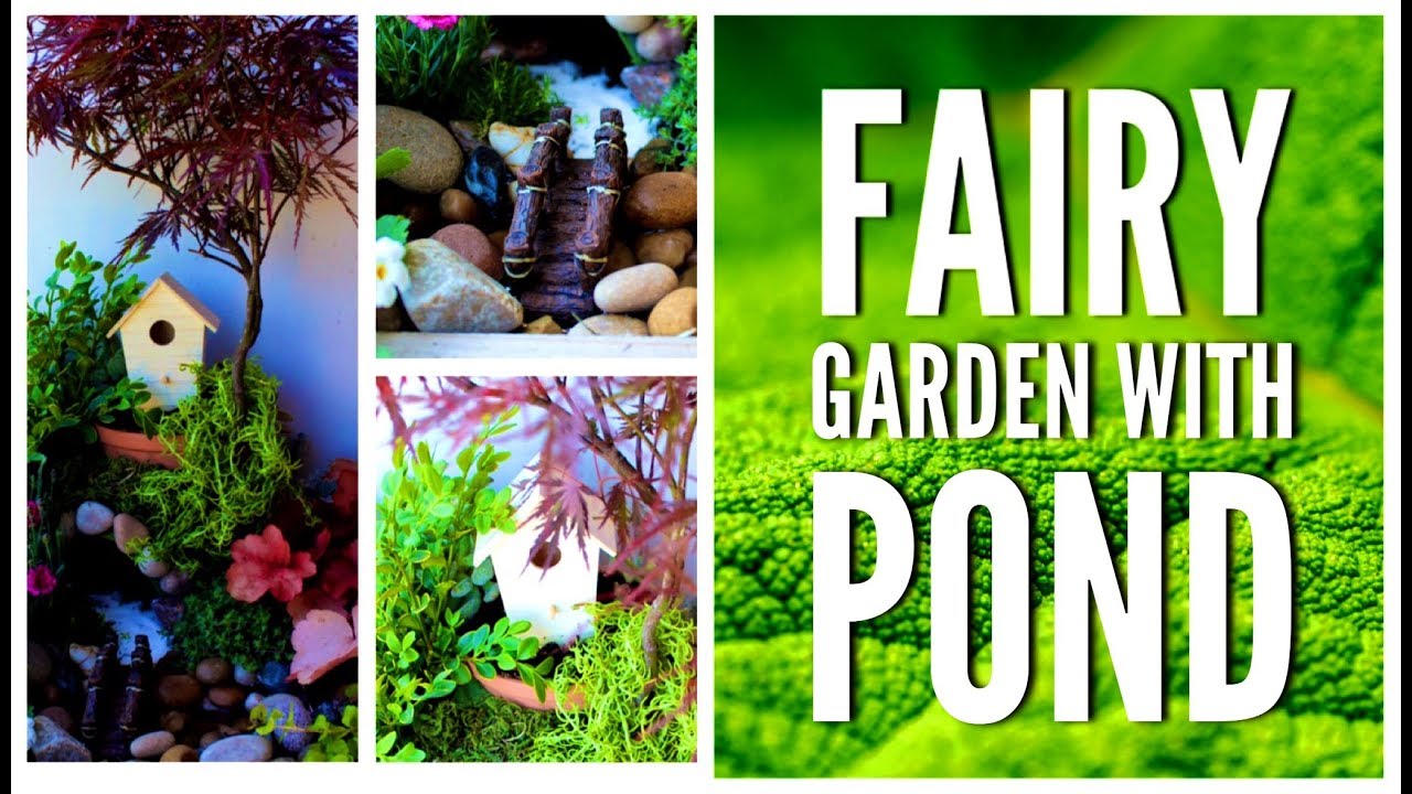 How to make a Fairy Garden with water feature YouTube